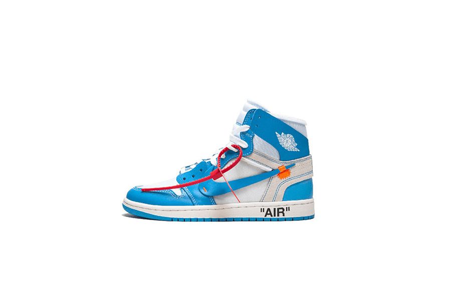 Replica off white on sale jordan 1 unc