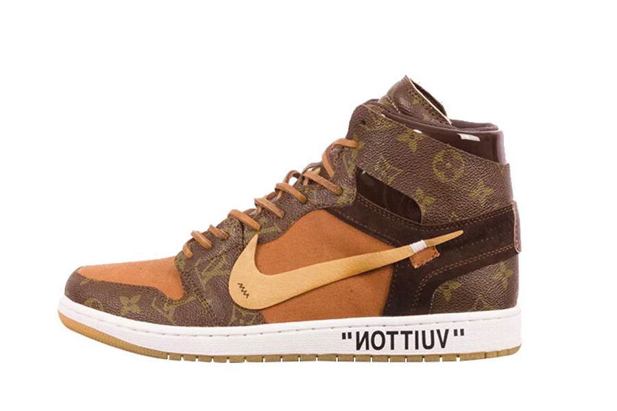 Jordan off 2025 white louis vuitton