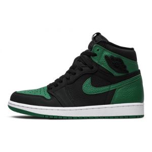 A-grade Fake Jordan 1 High 'Pine Green Black'
