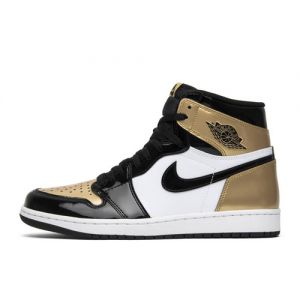 Knockoffs Jordan 1 High NRG 'Patent Gold Toe'