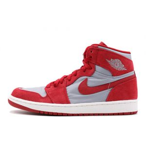 Fake Jordan 1 High 'Gym Red Wolf Grey' Outside