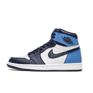 Fake Jordan 1 'Obsidian UNC' Outside