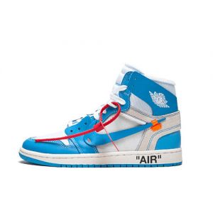 Fake Jordan 1 Retro High Off-White 'University Blue' Outside
