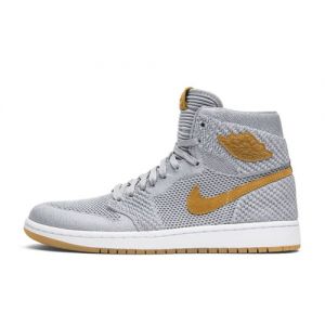 Fake Jordan 1 High OG Flyknit 'Wolf Grey' China Manufactured