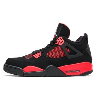 Fake Jordan 4 'Red Thunder' Outside