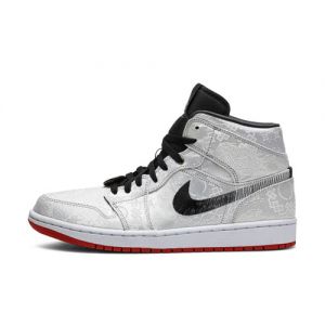 Men's CLOT x Air Jordan 1 Mid  'Fearless' Fake Shoes