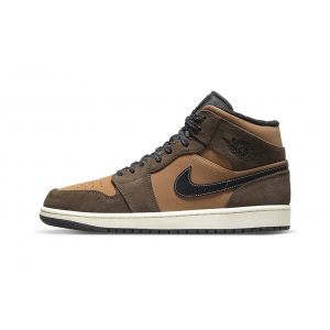Unauthorized Genuine Jordan 1 Mid “Dark Chocolate” Cheap For Sale