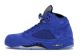 Blue Suede Jordan 5 Imitation Shoes