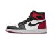 Fake Jordan 1 Retro High 'Satin Black Toe' Outside