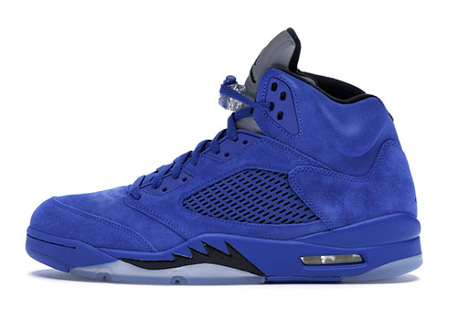 fJordan 5 Retro Blue Suede fake