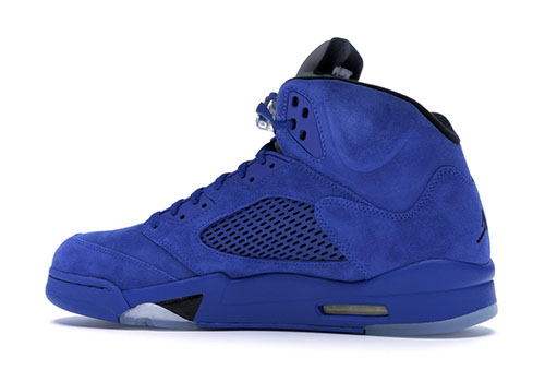 fJordan 5 Retro Blue Suede fake