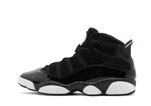 fake Jordan 6 Rings Black Metallic Gold White