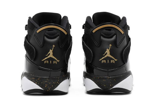 fake Jordan 6 Rings Black Metallic Gold White