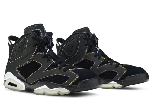 Jordan 6 Lakers fake