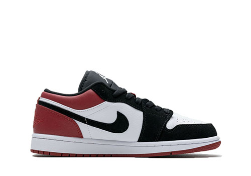 high-quality fake Jordan 1 Low Black Toe