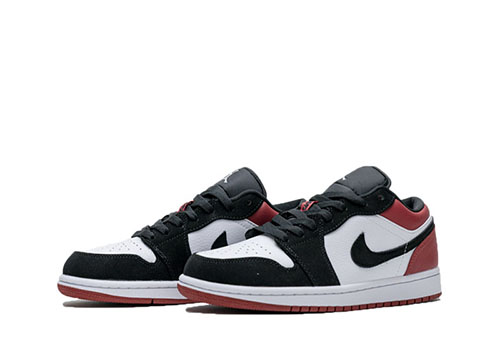 high-quality fake Jordan 1 Low Black Toe
