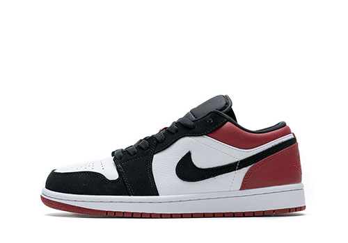high-quality fake Jordan 1 Low Black Toe