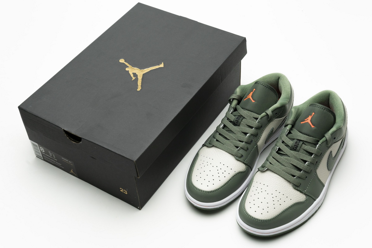 fake Jordan 1 Low Military Green with box