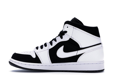fake Jordan 1 Mid White Black