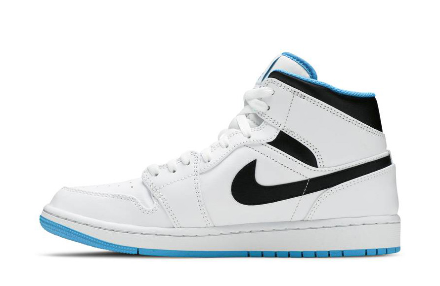 554724-141 Jordan 1 Mid Laser Blue fake shoes 