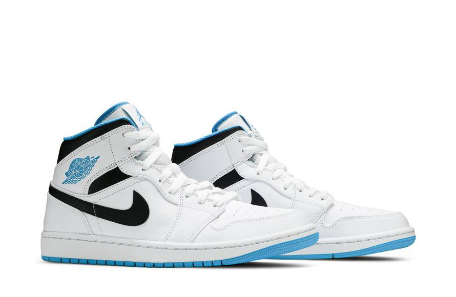 554724-141 Jordan 1 Mid Laser Blue fake shoes 