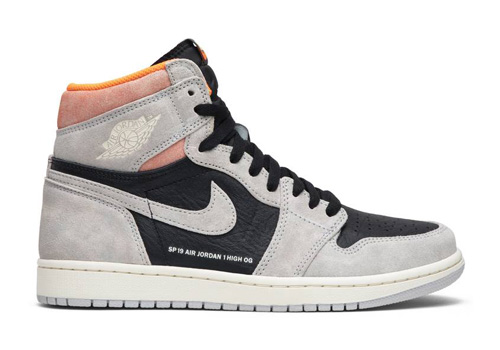 fake Jordan 1 Retro High Neutral Grey Hyper Crimson