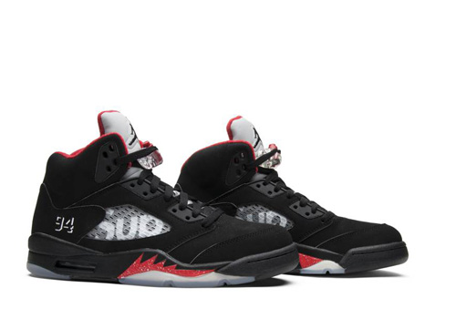 Supreme Jordan 5 Black replica