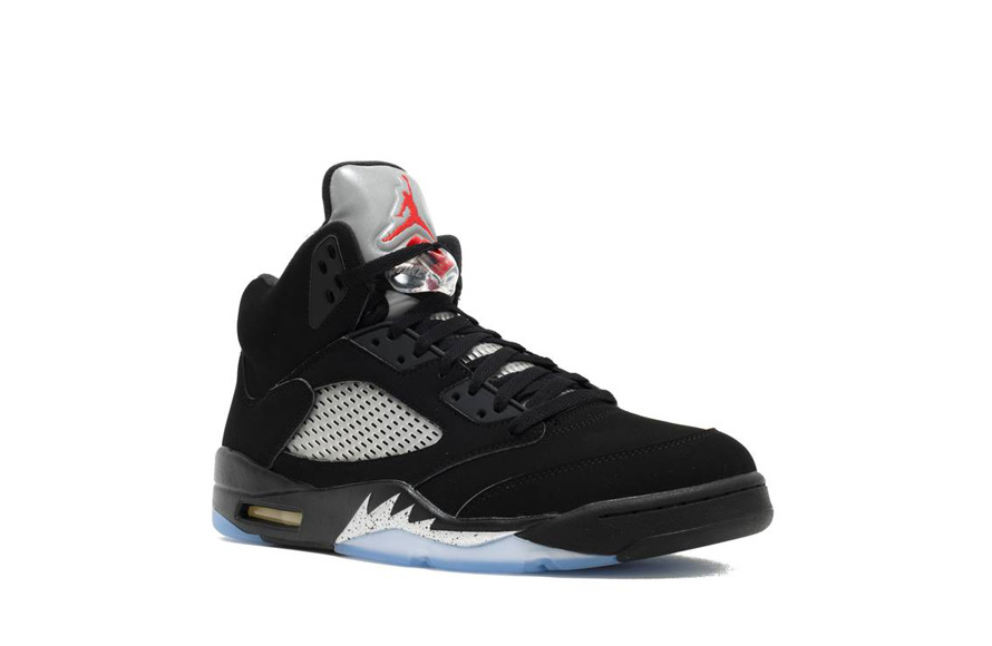 AJ 5 Black Metallic