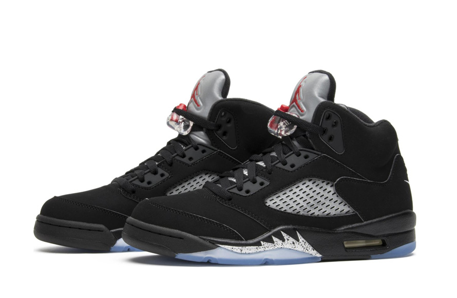 AJ 5 Black Metallic