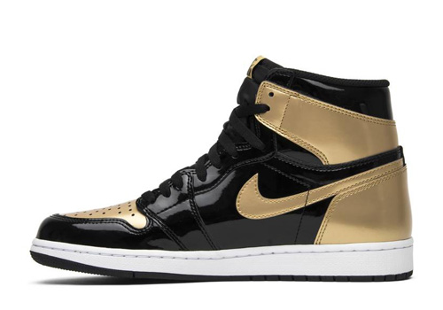 Jordan 1 Patent Gold Toe fake