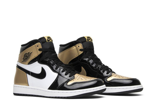 Jordan 1 Patent Gold Toe fake