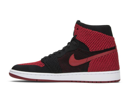 Jordan 1 Retro High OG Flyknit 'Bred' Fake Sneaker