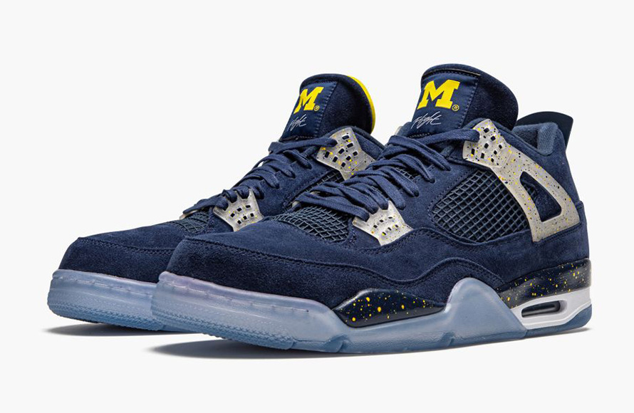 fake Jordan 4 Retro Michigan (PE)