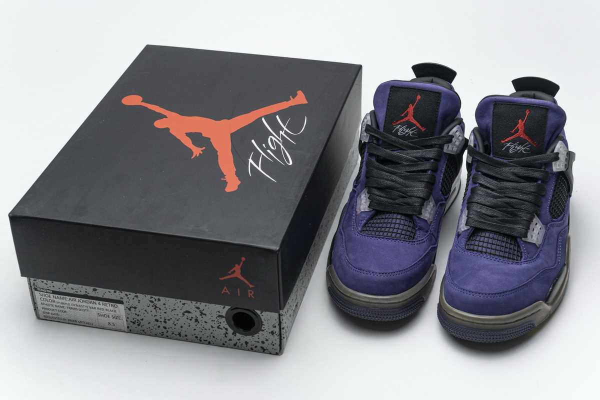travis scott jordan 4 replica
