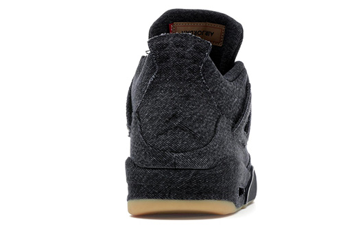 fake Jordan 4 Retro Levi's Black