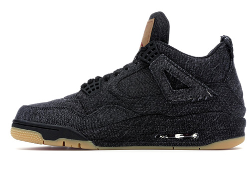 fake Jordan 4 Retro Levi's Black