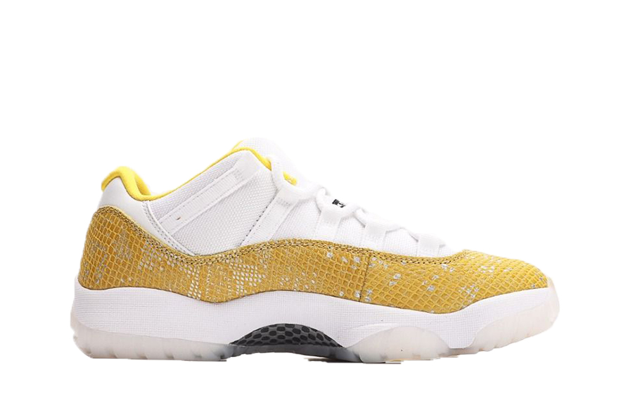 Wmns Jordan 11 Low Yellow Snakeskin
