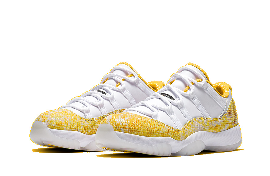 Wmns Jordan 11 Low Yellow Snakeskin