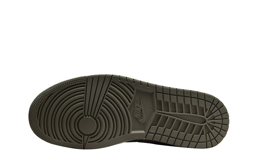 Fake Air Jordan 1 Low Black Olive Crimson