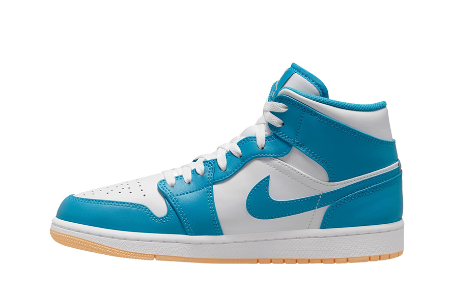  Replica Air Jordan 1 Mid Wmns Aqua White