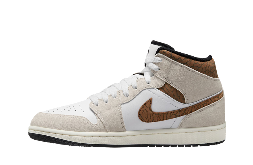 Air Jordan 1 Mid Brown Elephant