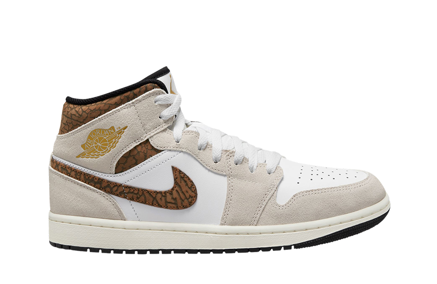 Air Jordan 1 Mid Brown Elephant