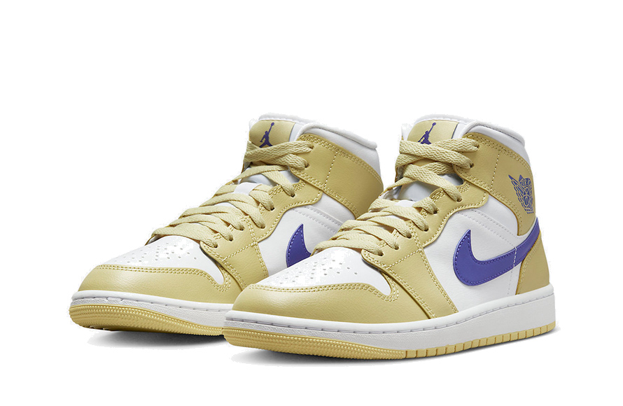 AJ1 Mid Wmns Lemon Wash