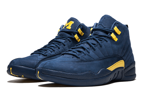 Jordan 12 Michigan fake shoes