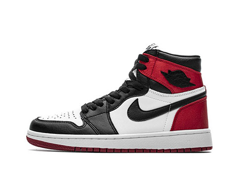 fake Jordan 1 Retro High Satin Black Toe