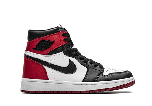 fake Jordan 1 Retro High Satin Black Toe