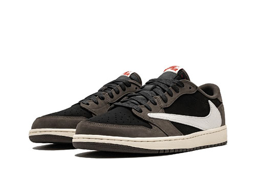 Low top Travis Scott Jordan 1 Mocha fake shoes