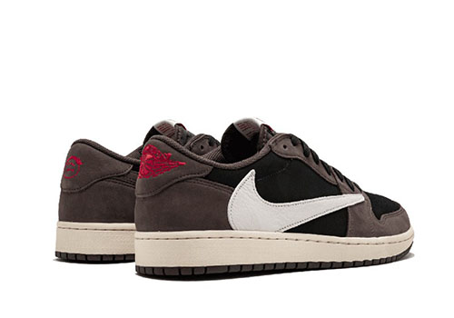 Low top Travis Scott Jordan 1 Mocha fake shoes