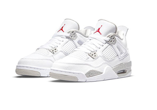 Fake Jordan 4 'White Oreo'/ 'Tech Grey 