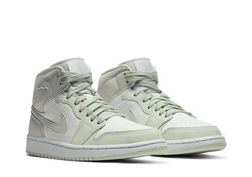 fake Jordan 1 Mid Spruce Aura